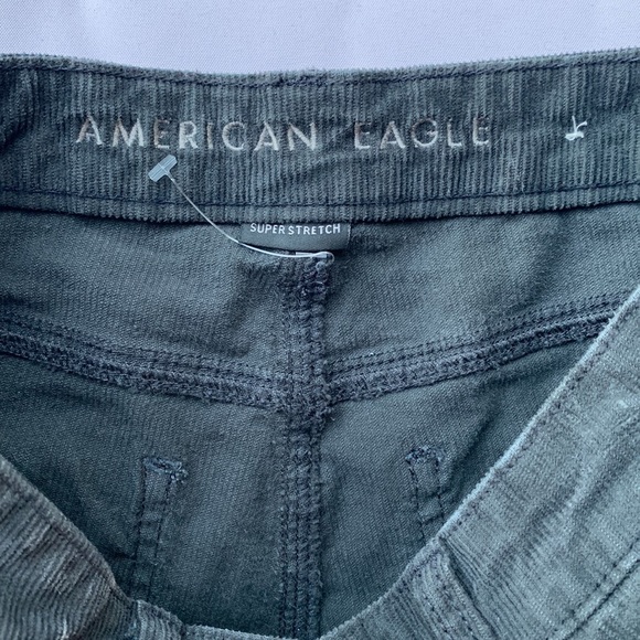 American Eagle Outfitters Superstretch charcoal gray corduroy pants size 4 - Picture 3 of 10